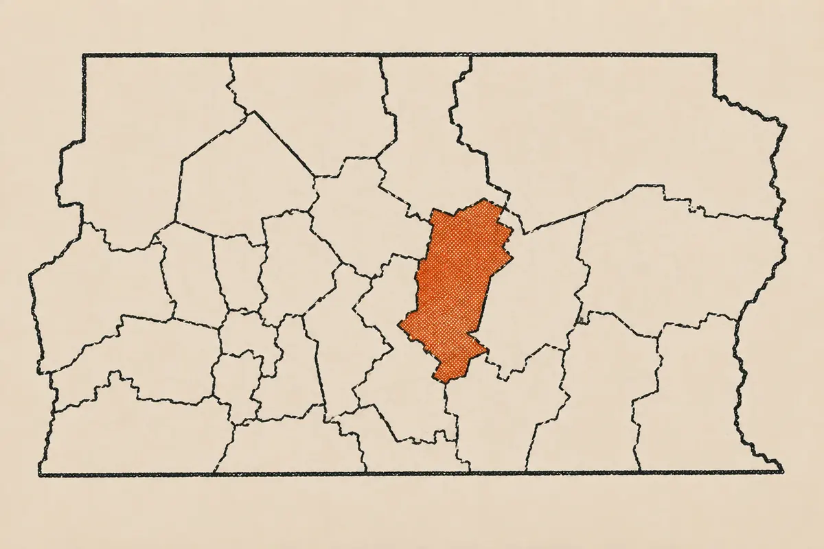 Mapa do Distrito Federal com uma região destacada em laranja